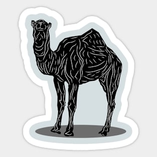 "Elegant Camel Silhouette" Sticker